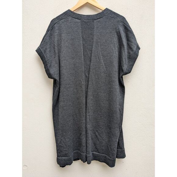 Athleta Harmony Wrap Open Front Sweater Cardigan Dark Grey Size Small - Picture 10 of 10